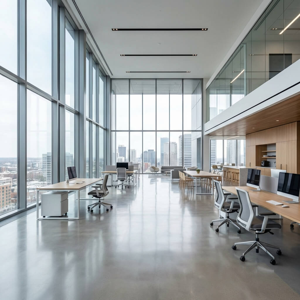 Modern clean office space